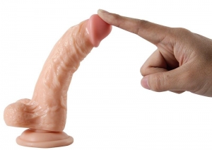 CHARMLY TOY 7'' COCK WITH BALLS
